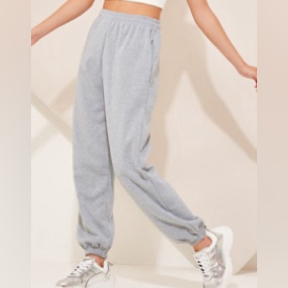 Grey Sweatpants with Pockets
